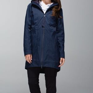 Lululemon Athletica Navy Trench Coat